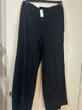 Banana Republic Black Wide-Leg Trousers - Hayden
